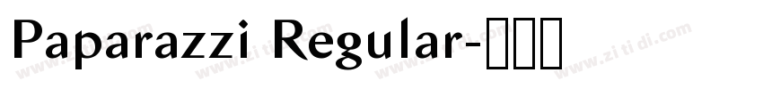 Paparazzi Regular字体转换